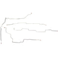 AIN0203OM- 02-07 Rendezvous w/ 3.4L, V6, 4w Disc, AWABS, 4wd; Intermediate Brake Line Kit; Steel - SSTubes