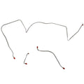 AKT6602OM- 66 Pontiac Lemans, GTO w/ Power Drums, Front Brake Line Kit; Steel - SSTubes