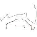 AKT6701OM- 67 Pontiac Lemans w/ Manual Drum, Non-Ram Air or HO Engine; Front Brake Line Kit; Steel - SSTubes