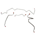 AKT6801OM- 68 Pontiac Lemans w/ Manual Drum; Front Brake Line Kit; Steel - SSTubes