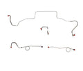BLH128OM68-69 Mopar B-Body, Power Disc Brakes, Left Ported Master Cylinder, Right Front to Fender then Rises 4.5" Above Bell housing then routes UNDER Frame Rail, DANA Axle; Complete Brake Line and Hose Kit; SteelSSTubes