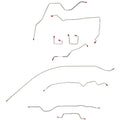CBK0002OM- 95-01 Jeep Cherokee, non-ABS, Complete Brake Line Kit; Steel - SSTubes
