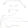 CBK0006OM- 02-07 Rendezvous/ 02-05 Aztek; Rear Disc; Complete Brake Line Kit; Steel - SSTubes