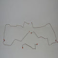 CBK0023OM - 02-05 Dodge Ram 1500, 4wd, RWABS, Ext Cab/Short Bed; Complete Brake Line Kit; Steel - SSTubes