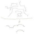 CBK0033OM- 95-97 Dodge Ram 3500, 4wd, AWABS, Ext Cab/Long Bed, Brake Lines Kit; Steel - SSTubes