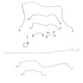 CBK0035OM - 95-97 Dodge Ram 2500, 4wd, RWABS, Reg Cab/Long Bed; Complete Brake Line Kit; Steel - SSTubes