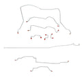 CBK0036OM - 95-97 Dodge Ram 1500, 4wd, RWABS, Reg Cab/Long Bed; Complete Brake Line Kit; Steel - SSTubes