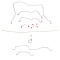 CBK0037OM - 95-97 Dodge Ram 2500, 4wd, RWABS, Quad Cab/Long Bed; Complete Brake Line Kit; Steel - SSTubes