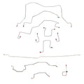 CBK0040OM - 98-01 Dodge Ram 3500, 4wd, RWABS, Ext Cab/Long Bed, Dually; Complete Brake Line Kit; Steel - SSTubes