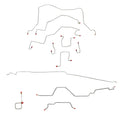 CBK0048OM - 98-01 Dodge Ram 2500 4wd, RWABS, Auto, Ext Cab/Short Bed, Drum; Complete Brake Line Kit; Steel - SSTubes