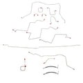 CBK0051OM - 01-02 Dodge Ram 3500 4wd, AWABS, Quad Cab/Long Bed, Disc; Complete Brake Line Kit; Steel - SSTubes
