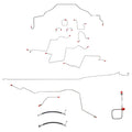 CBK0058OM - 01-02 Dodge Ram 2500 2wd, AWABS, Reg Cab/Long Bed, Manual, Disc; Complete Brake Line Kit; Steel - SSTubes
