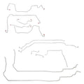 CBK0069OM - 05-06 Pontiac GTO Complete Brake Line Kit; Steel - SSTubes