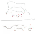 CBK0074OM- 95-97 Dodge Ram 2500 4wd, RWABS, Reg Cab/Long Bed, Manual Trans, Complete Brake Line Kit; Steel - SSTubes