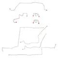 CBK0090OM - 03-05 Dodge Neon SRT-4; Complete Brake Line Set; Steel - SSTubes