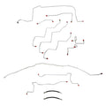 CBK0096OM - 02-03 Durango RT, 4wd, Disc Brakes; Complete Brake Line Kit; Steel - SSTubes
