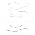 CBK0099OM - 01-07 GM 2500HD, 6.6L or 8.1L, Ext Cab/Long Bed; Complete Brake Line Kit; Steel - SSTubes