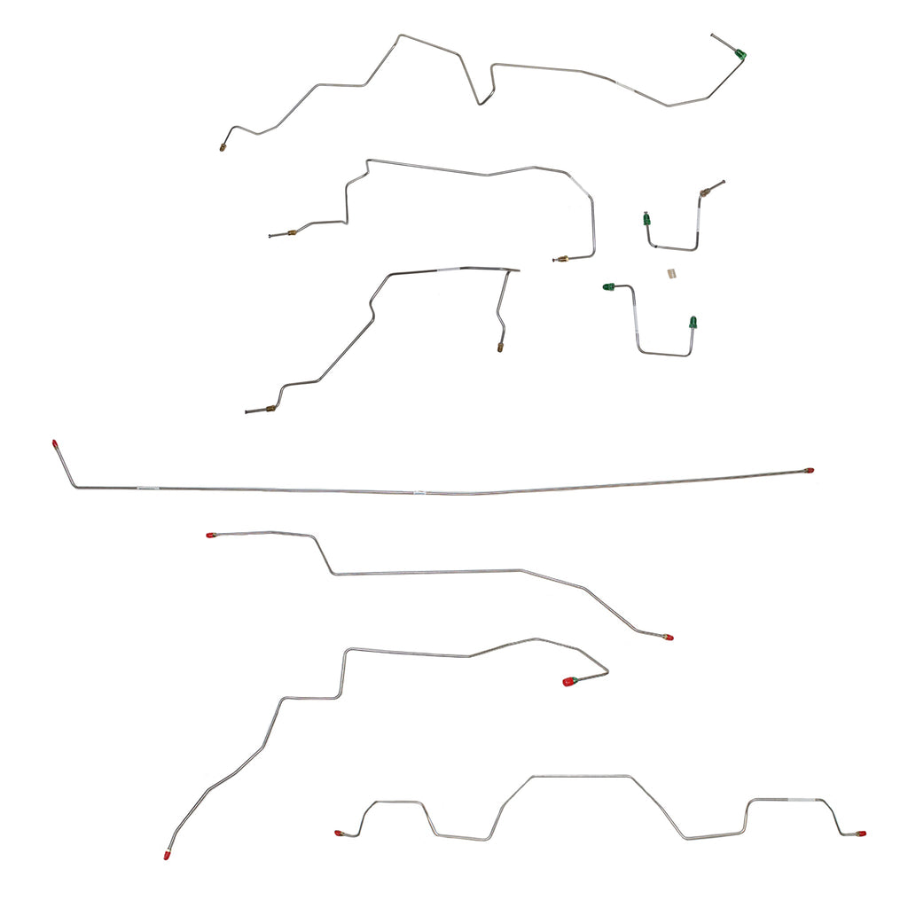 98-01 Ford Explorer, 5.0L; Complete Brake Line Kit; Steel - SSTubes