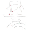 CBK0104OM - 95-00 GM K2500/K3500 Truck, Ext Cab/Short Bed; Complete Brake Line Kit; Steel - SSTubes