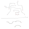 CBK0114OM - 95-97 Dodge Ram 2500, 4wd, AWABS, Reg Cab/Long Bed; Complete Brake Line Kit; Steel - SSTubes