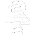 00-05 Chevy Cavalier/Sunfire w/ ABS and TC; Complete Brake Line Kit; Steel - SSTubes