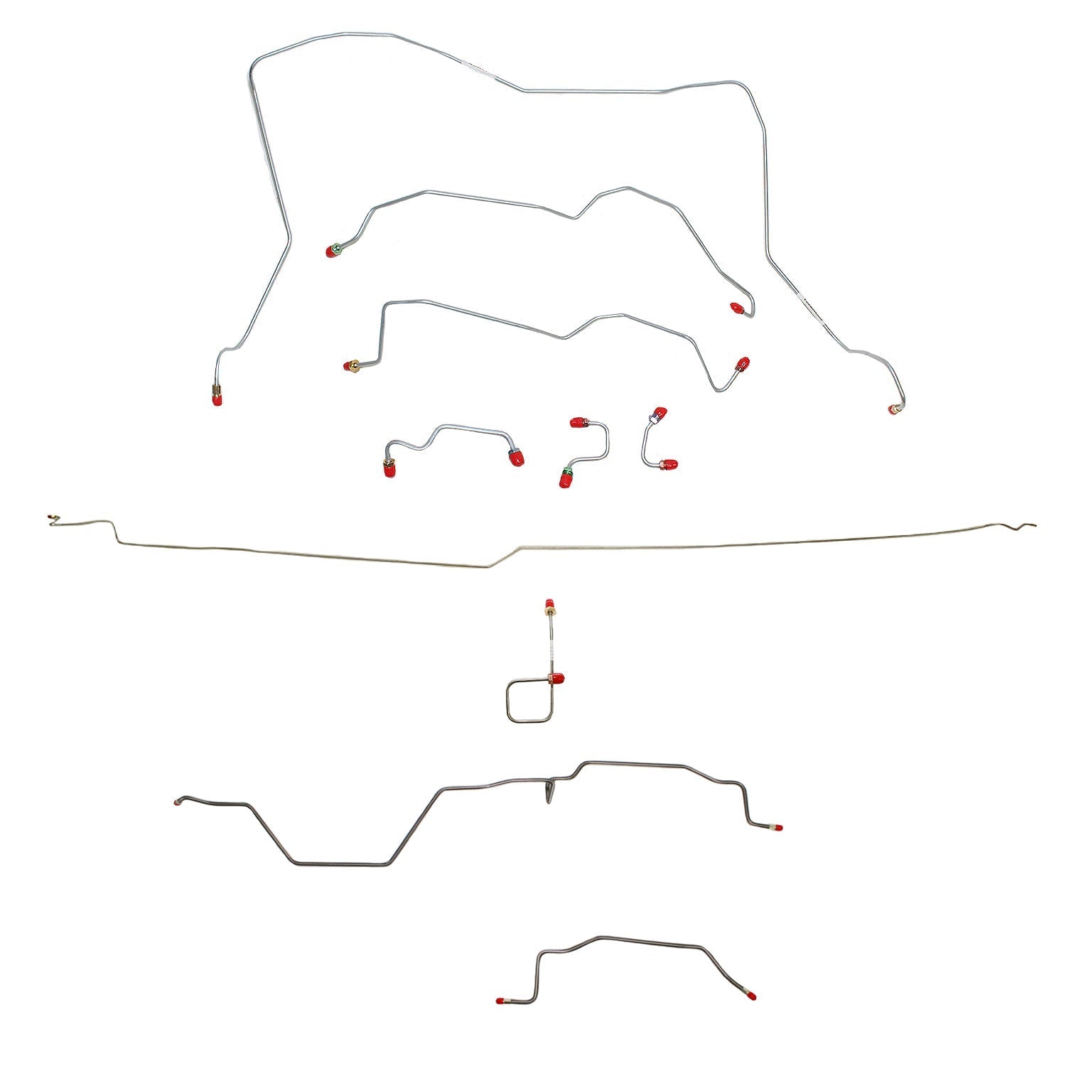 CBK0120OM- 95-97 Ram 2500; Manual, 4wd, RWABS, Quad Cab/Long Bed; Complete Brake Line Kit; Steel - SSTubes