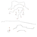 CBK0124OM - 98-01 RAM 2500, MAN, 4WD, REAR ABS, EXT CAB, SHORT BED BRAKE LINE KIT - SSTubes