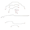 CBK0133OM - 95-97 Ram 1500, 2 WD, Rear ABS, Reg Cab, Short Bed Brake Line Kit; Steel - SSTubes