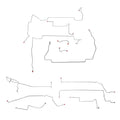 CBK0135OM- 99-04 Mustang GT Complete Brake Line Kit; Steel - SSTubes
