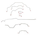 CBK0138OM- 95-97 Ram 2500, M, 2 WD, Rear ABS, Reg Cab, Long Bed Brake Line Kit; Steel - SSTubes