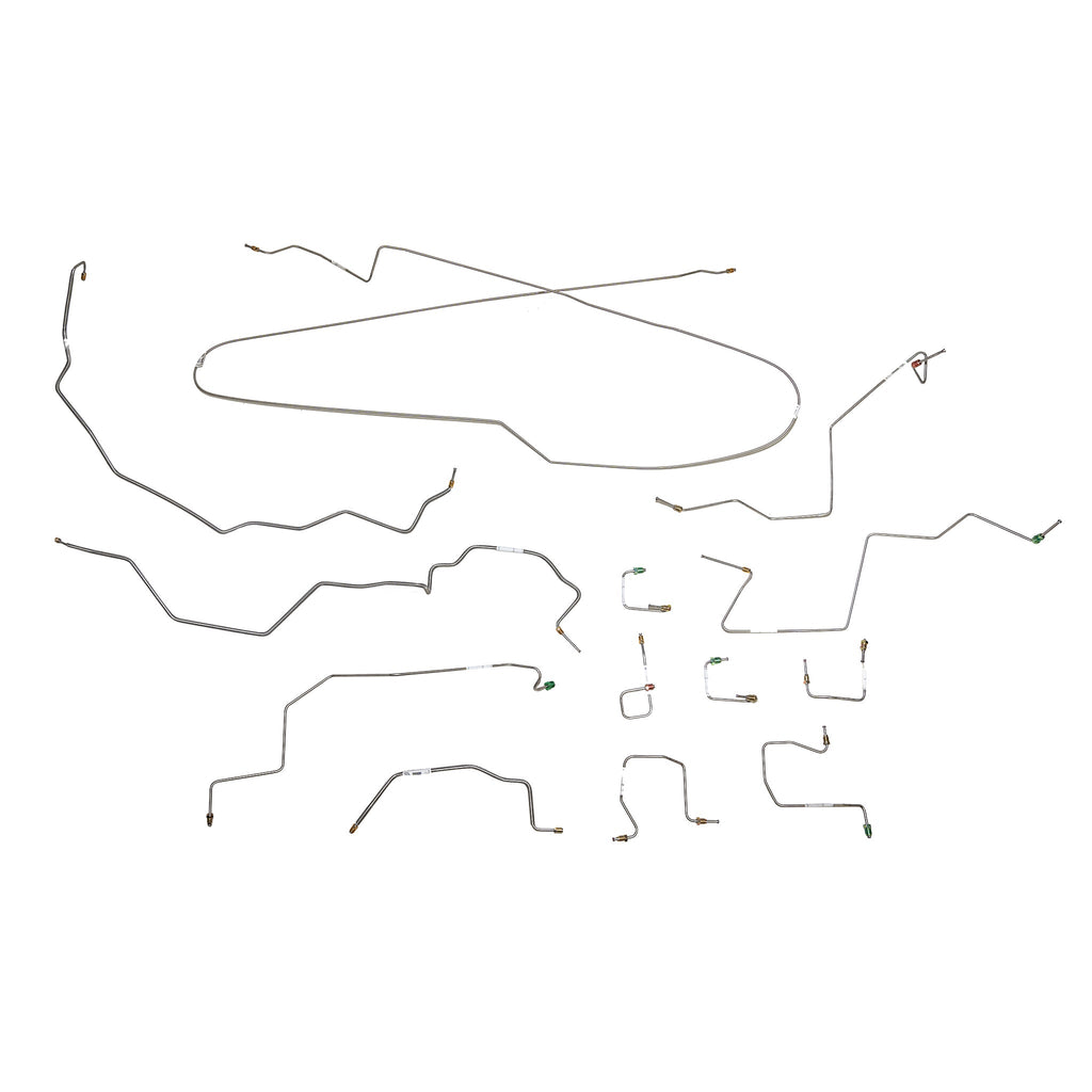 98-01 Ram 3500 Dually 2WD AWABS Complete Brake Line Kit Steel - SSTubes