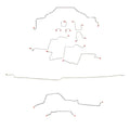 98-01 Ram 2500; Ext Cab, Long Bed, AWABS, 2WD, Manual Transmission; Complete Brake Line Kit; Stainless - SSTubes