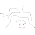 CBK0171OM - 01-02 Ram 2500/3500 4wd, Manual Trans, 4w Disc, Ext Cab/Long Bed; Complete Brake Line Kit; Steel - SSTubes