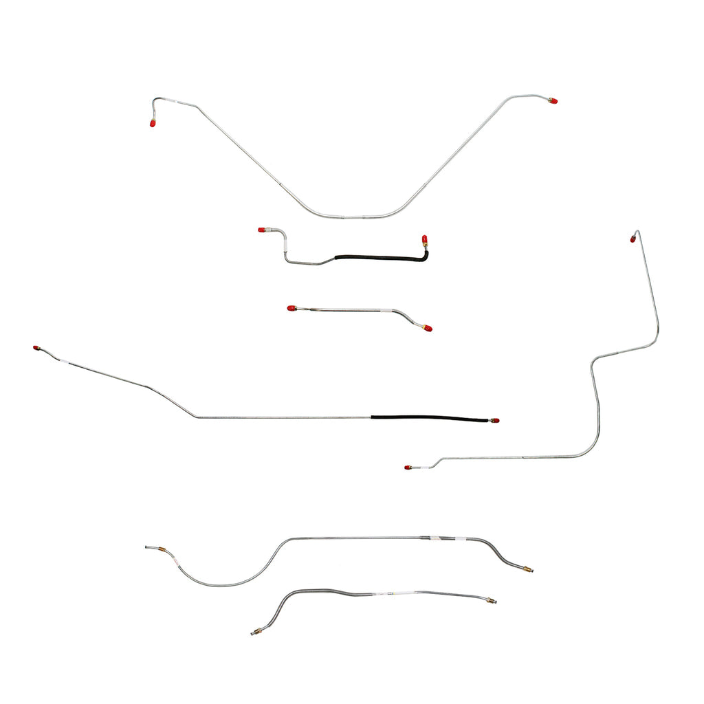 55 Thunderbird, Standard Brakes, Brake Line Set; Steel - SSTubes