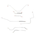 55 Thunderbird, Standard Brakes, Brake Line Set; Steel - SSTubes