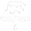 CBK0194OM- 05-06 Ford Escape 2wd, AWABS Complete Brake Line Kit; Steel - SSTubes