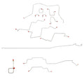 CBK0196OM - 98-01 RAM 2500, AUTO, 4WD, ALL ABS, REG CAB, LONG BED BRAKE LINE KIT - SSTubes