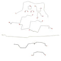 CBK0197OM - 98-01 RAM 1500, 4WD, ALL ABS, QUAD CAB, LONG BED BRAKE LINE KIT - SSTubes