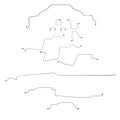 CBK0198OM - 98-01 RAM 1500, 2WD, ALL ABS, REG CAB, SHORT BED BRAKE LINE KIT - SSTubes