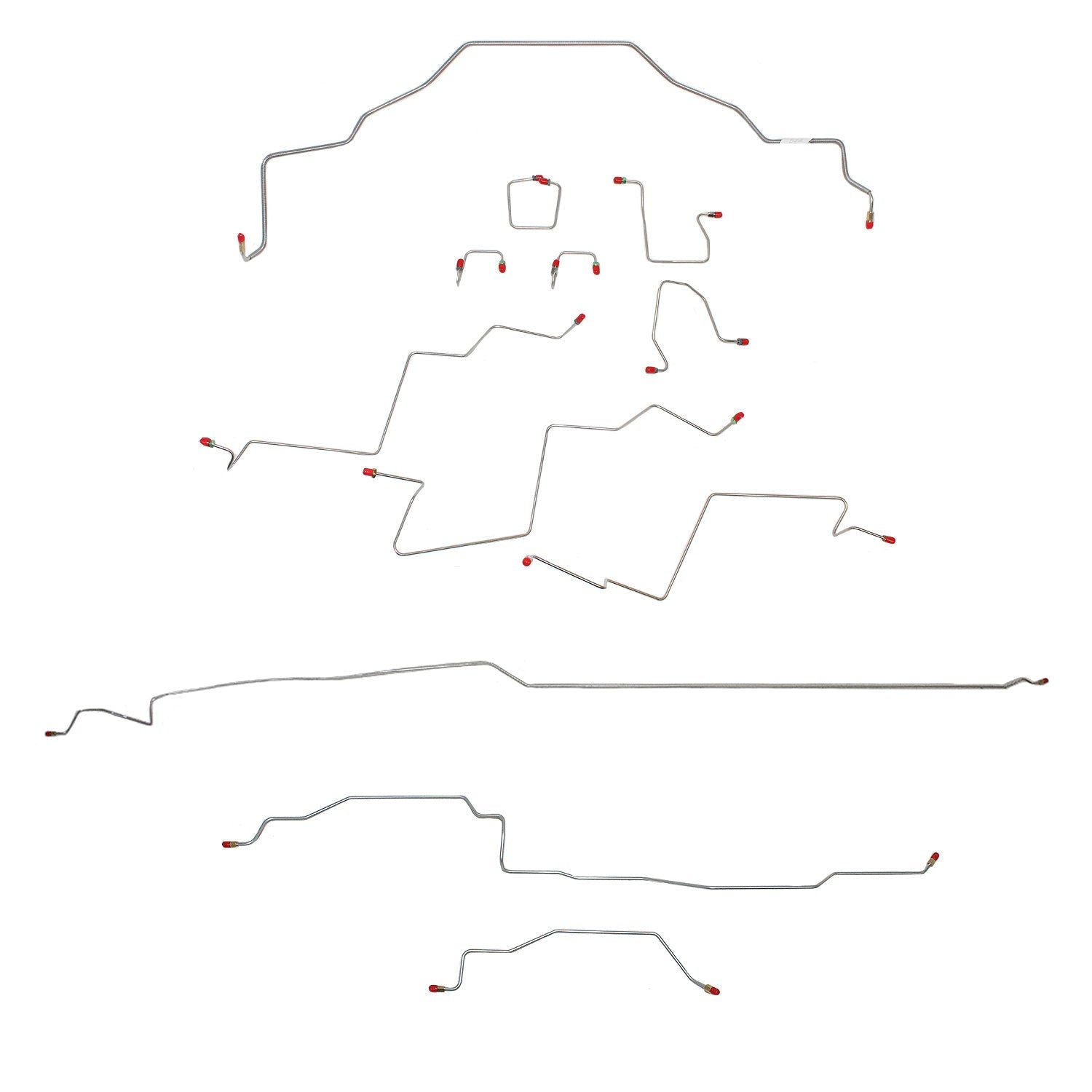 CBK0198OM - 98-01 RAM 1500, 2WD, ALL ABS, REG CAB, SHORT BED BRAKE LINE KIT - SSTubes
