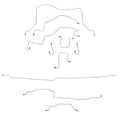 CBK0199OM- 98-01 Dodge Ram 1500, 4wd, RWABS, Quad Cab/ Long Bed; Complete Brake Line Kit; Steel - SSTubes