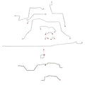CBK0207OM - 95-97 RAM 3500, 4WD, REAR ABS, REG CAB, LONG BED BRAKE LINE KIT - SSTubes