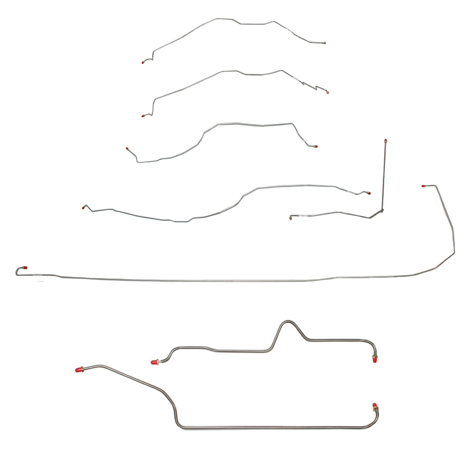 CBK0217OM- 00-02 GM 1500 SUV 4wd 119wb Complete Brake Line Kit; Steel - SSTubes