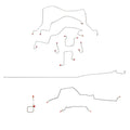 CBK0220OM - 98-01 Ram 2500, Manual, 4WD, Rear ABS, Regular Cab with Long Bed; Complete Brake Line Kit; Steel - SSTubes