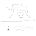 CBK0226OM - 95-57 Ram 2500; Auto, 4WD, Reg w/ Long, AWABS; Complete Brake Line Kit; Steel - SSTubes