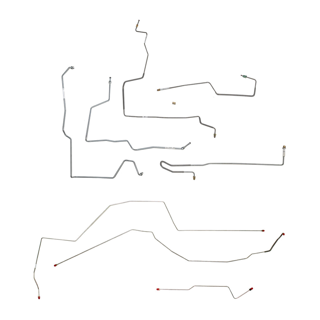 97-99 Malibu, Olds Alero, With ABS; Complete brake line kit. Steel - SSTubes