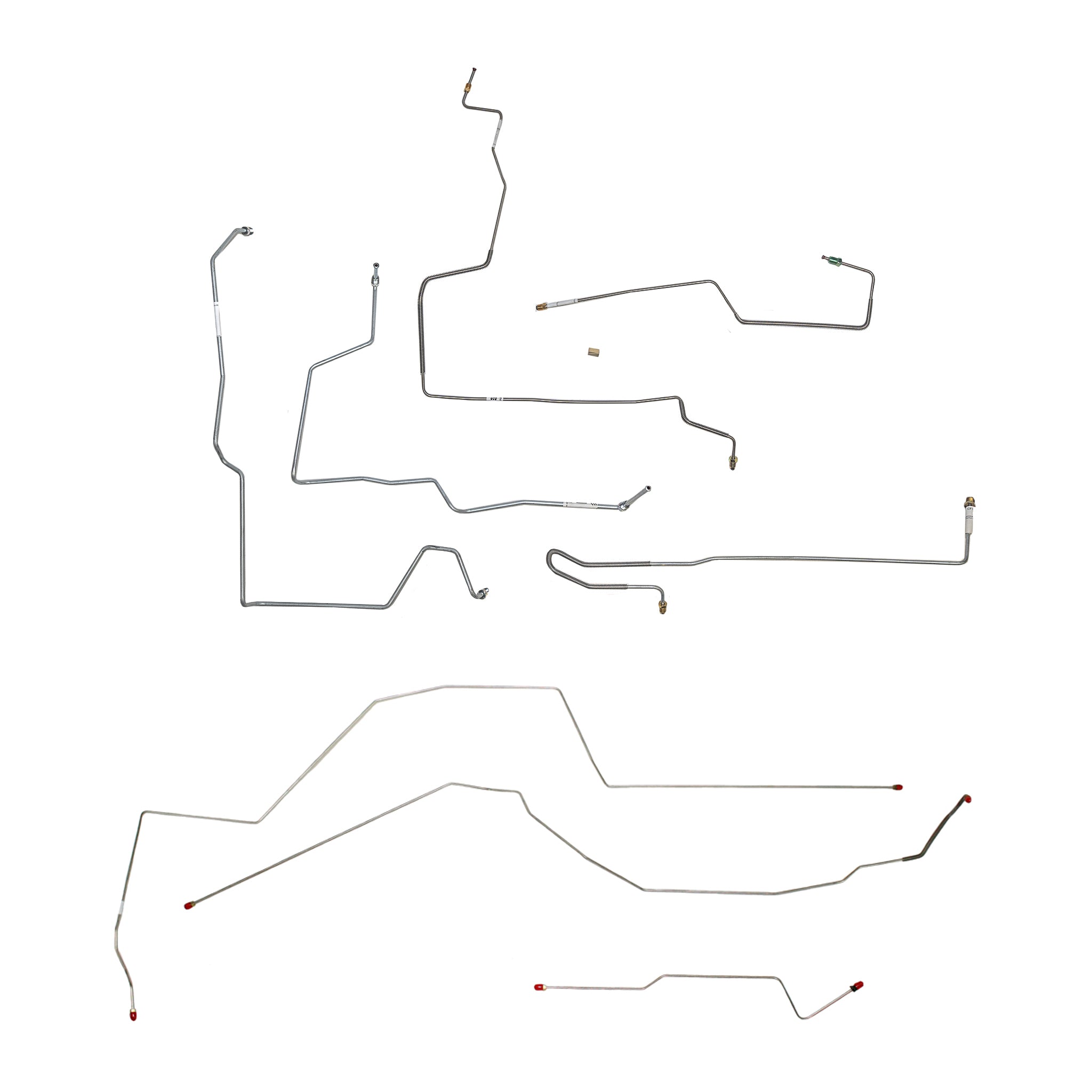 97-99 Malibu, Olds Alero, With ABS; Complete brake line kit. Steel - SSTubes
