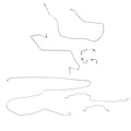 94-95 Ram 1500, 4WD, RWABS, Reg / Long, Drum; Complete Brake Line Kit; Steel - SSTubes