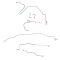 CBK0244OM - 82-83 Camaro; 2.5L/4 cyl or 2.8L/6 cyl, Drum; Complete Brake Line Kit; Steel - SSTubes