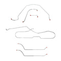 CBK0263SS- 64 Chevy Malibu Hardtop with Power Drum Brakes, Complete Brake Line Kit; Stainless - SSTubes
